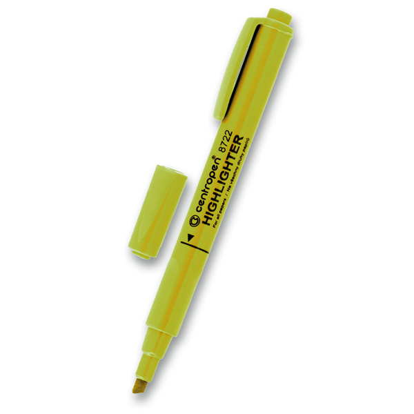 Zvýrazňovač Centropen Highlighter 8722 žlutý